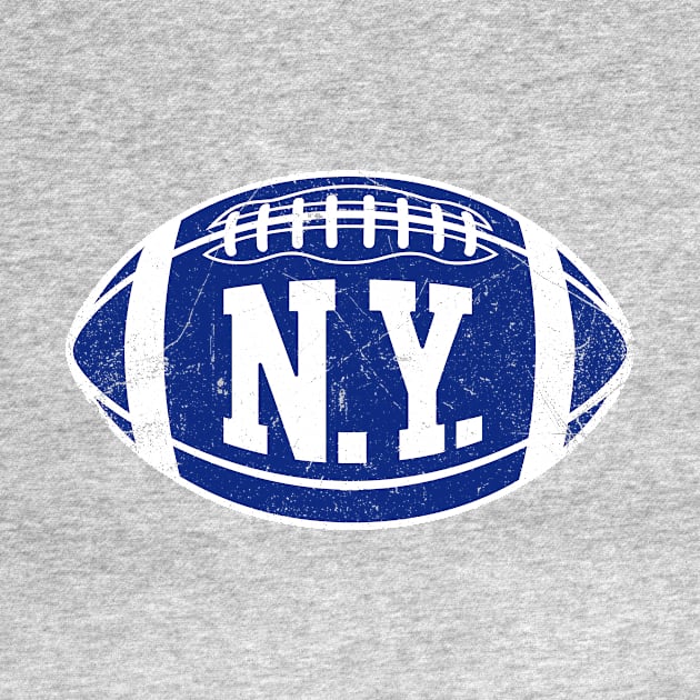 NY Retro Football - White by KFig21